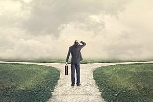 Man considering counter offer