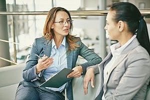 hiring manager asking candidate common interview questions