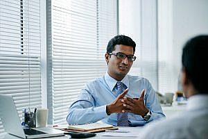 management consultant in interview