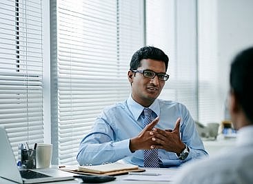 management consultant in interview