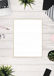 blank paper for writing job search plan