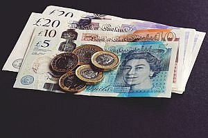 management consultants salary review shown as coins and notes
