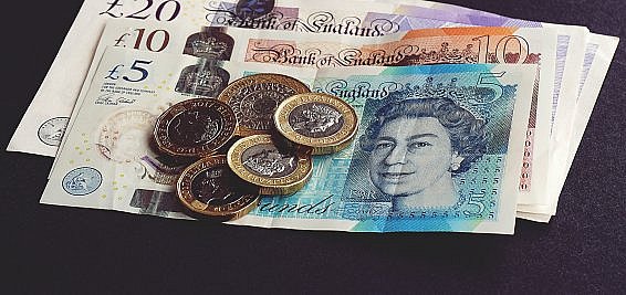management consultant salary review shown as coins and notes