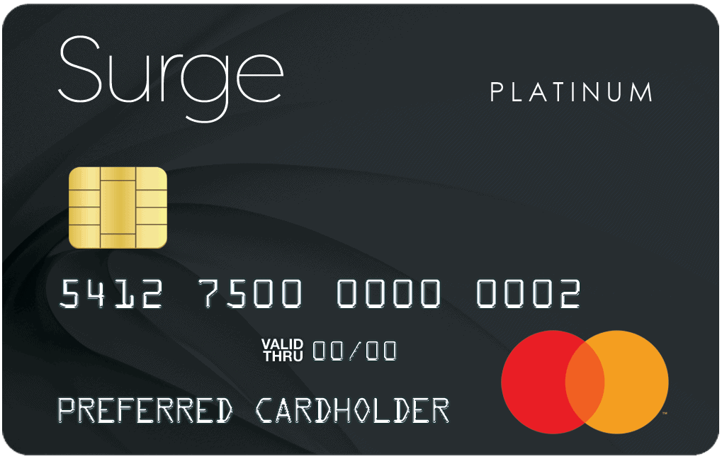 Surge Card Platnum Master Card.credit cards with $2,000 limit guaranteed approval
