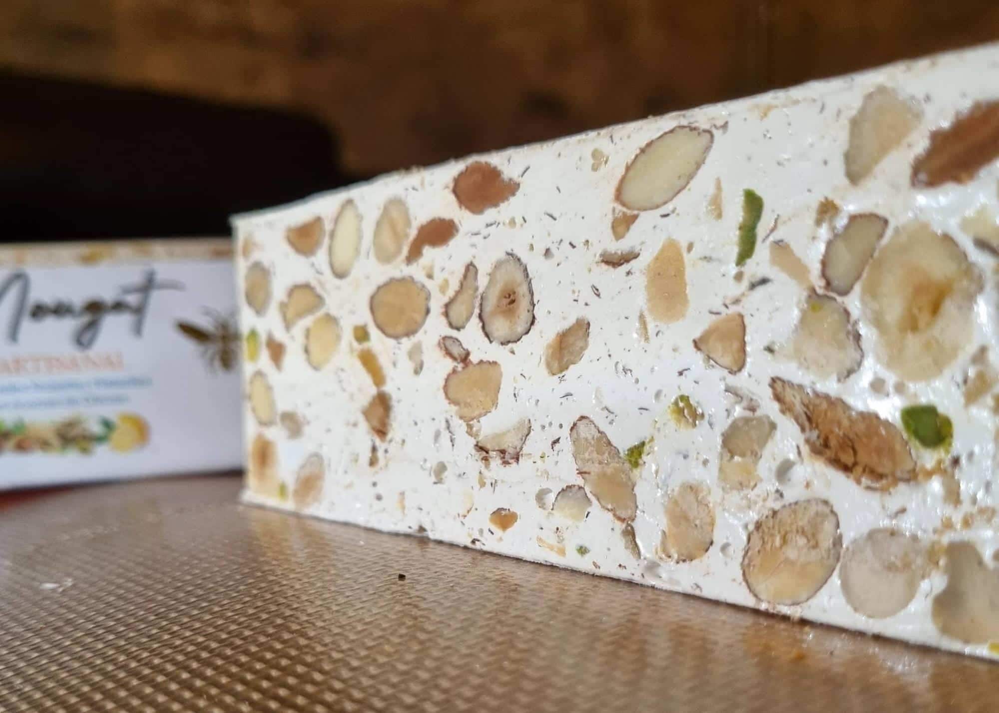 Nougat artisanal à l'écorce de citron confite