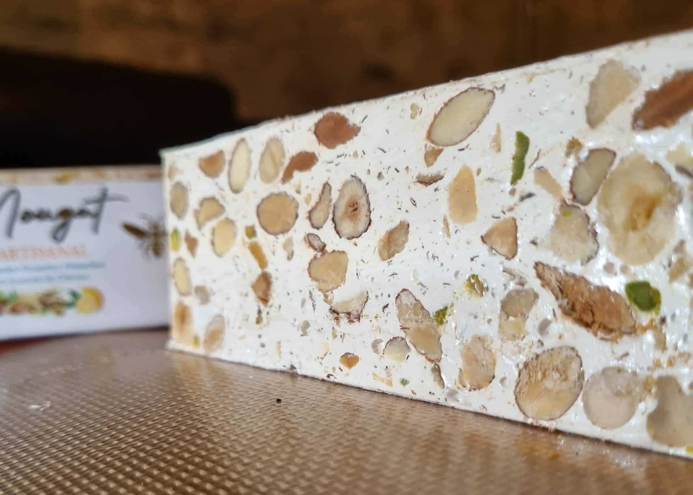 Nougat artisanal à l'écorce de citron confite