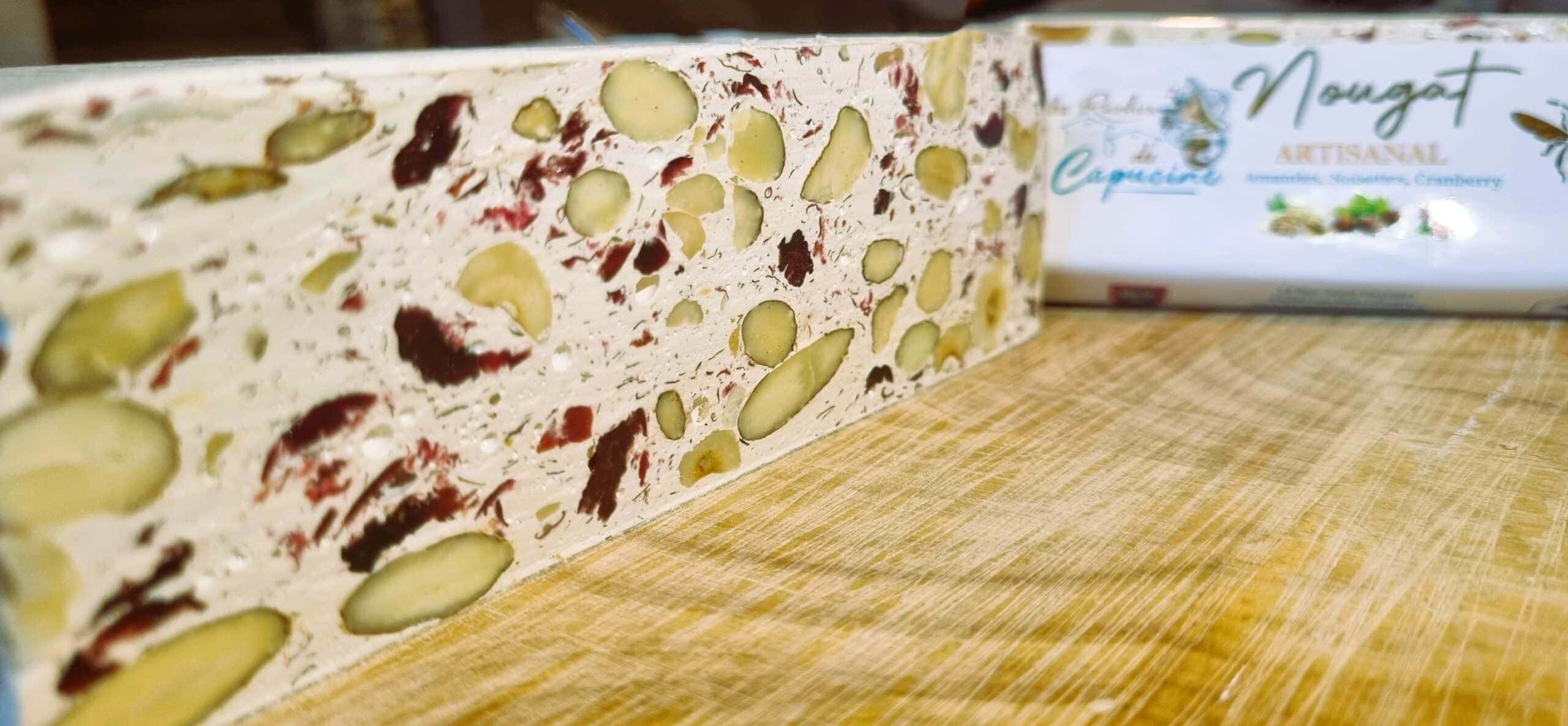 Nougat-artisanal aux Cranberries