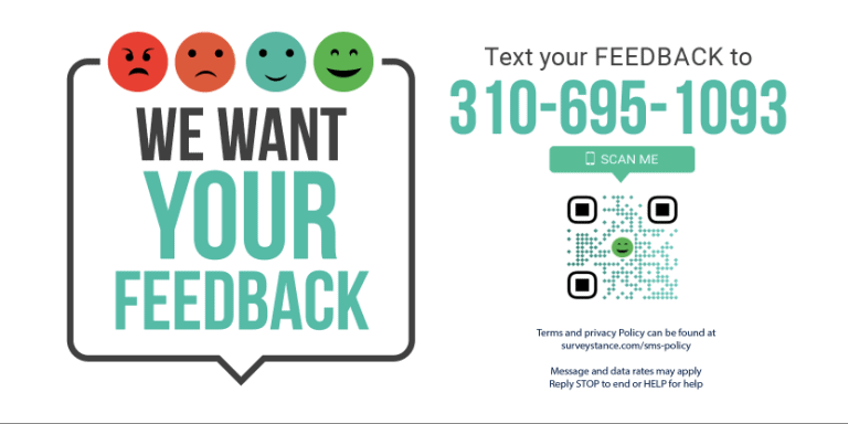 SMS Text Message Feedback