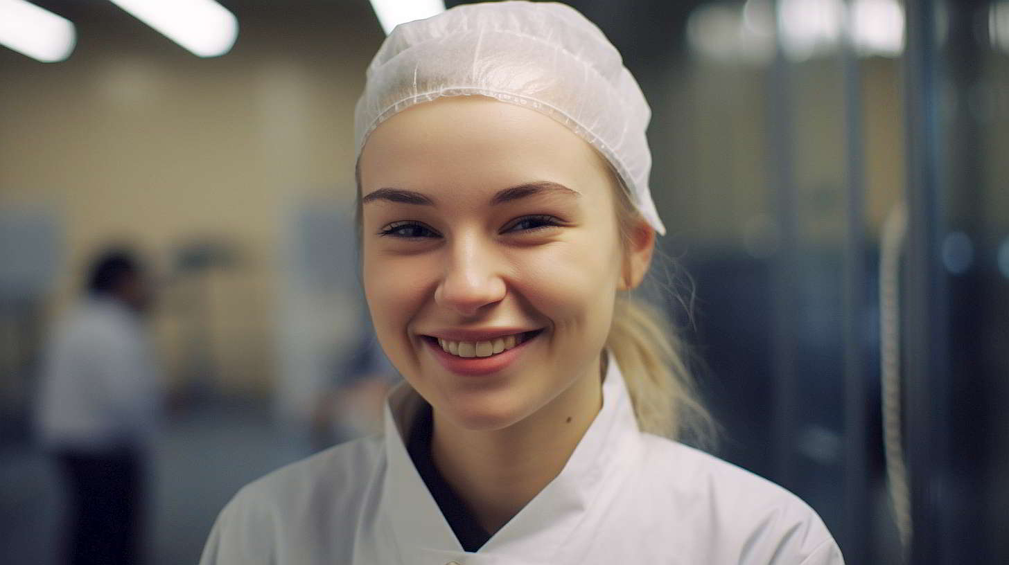 pharmaceutical worker smiling portrait