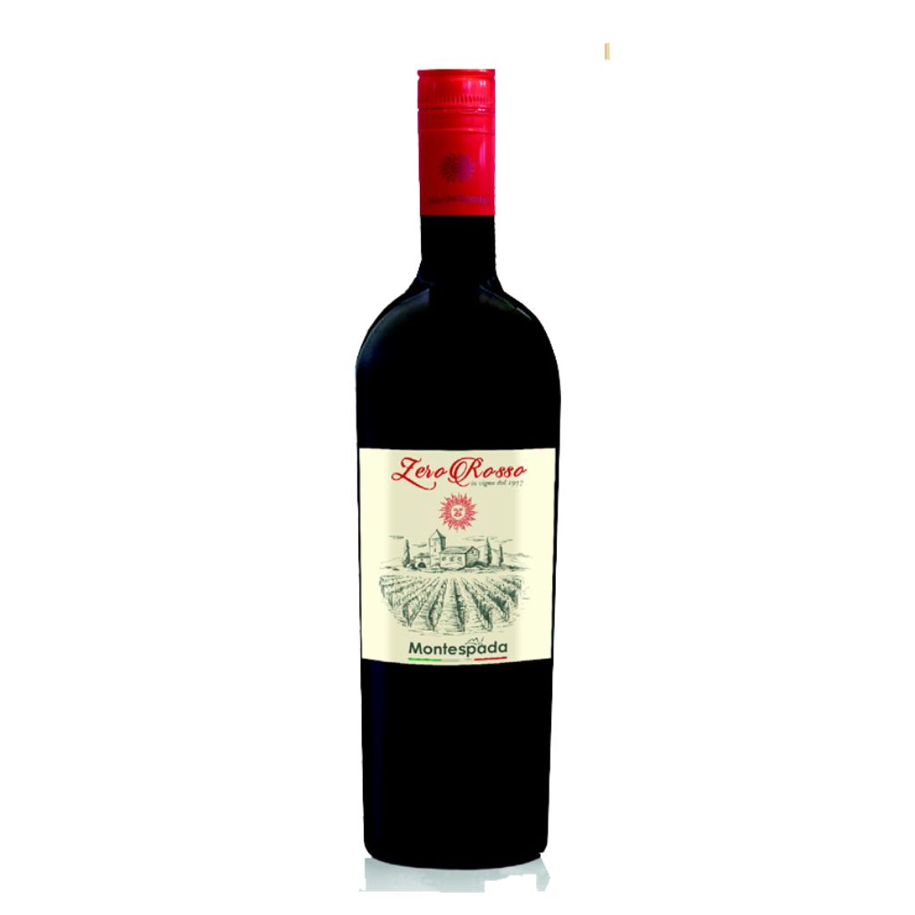 wino bezalkoholowe Montespada Zero Rosso