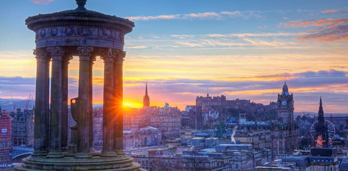 uitzicht over Edinburgh
