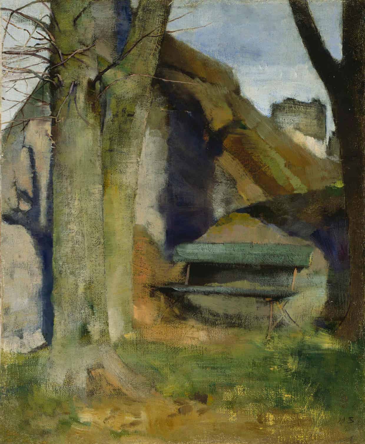 Helene Schjerfbeck, Shadow on the Wall (Breton Landscape), 1883. Photograph: Niemistö Collection; photo: Finnish National Gallery