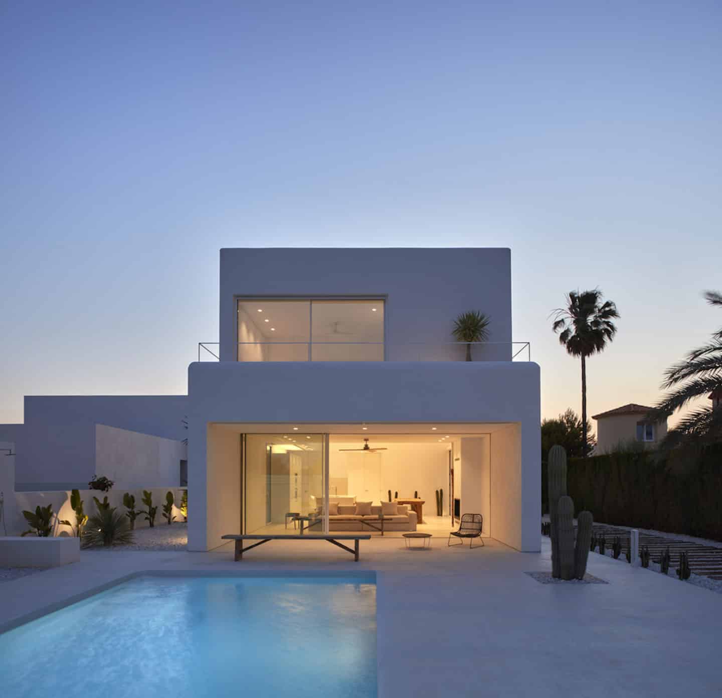wit huis in Spanje