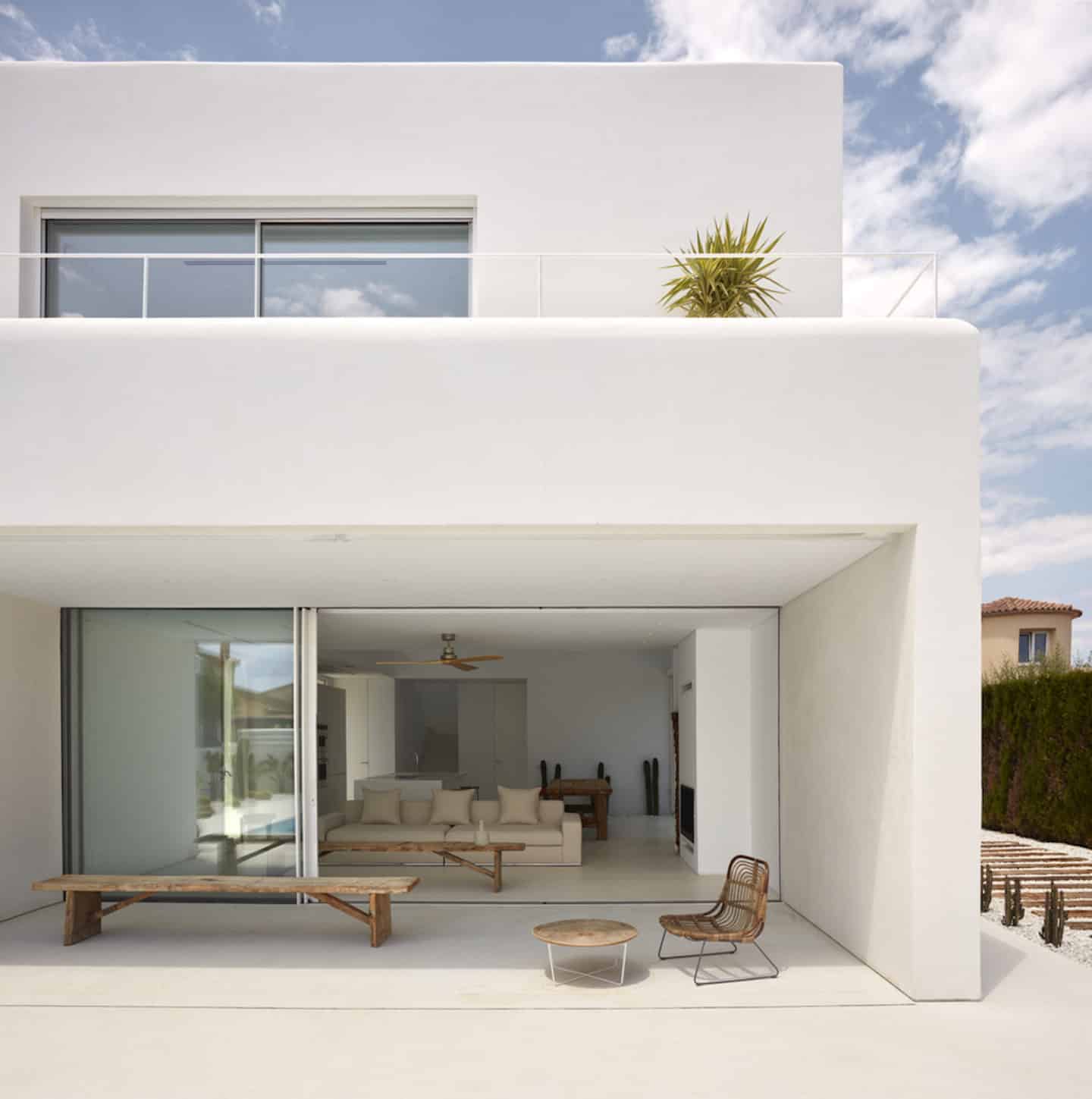 wit huis in Spanje
