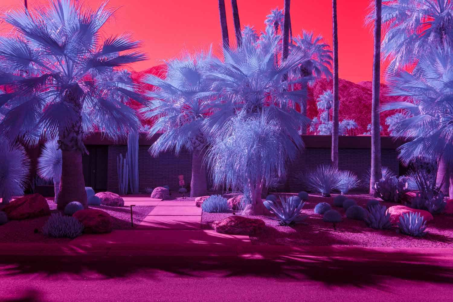 Palm Springs in infrarood