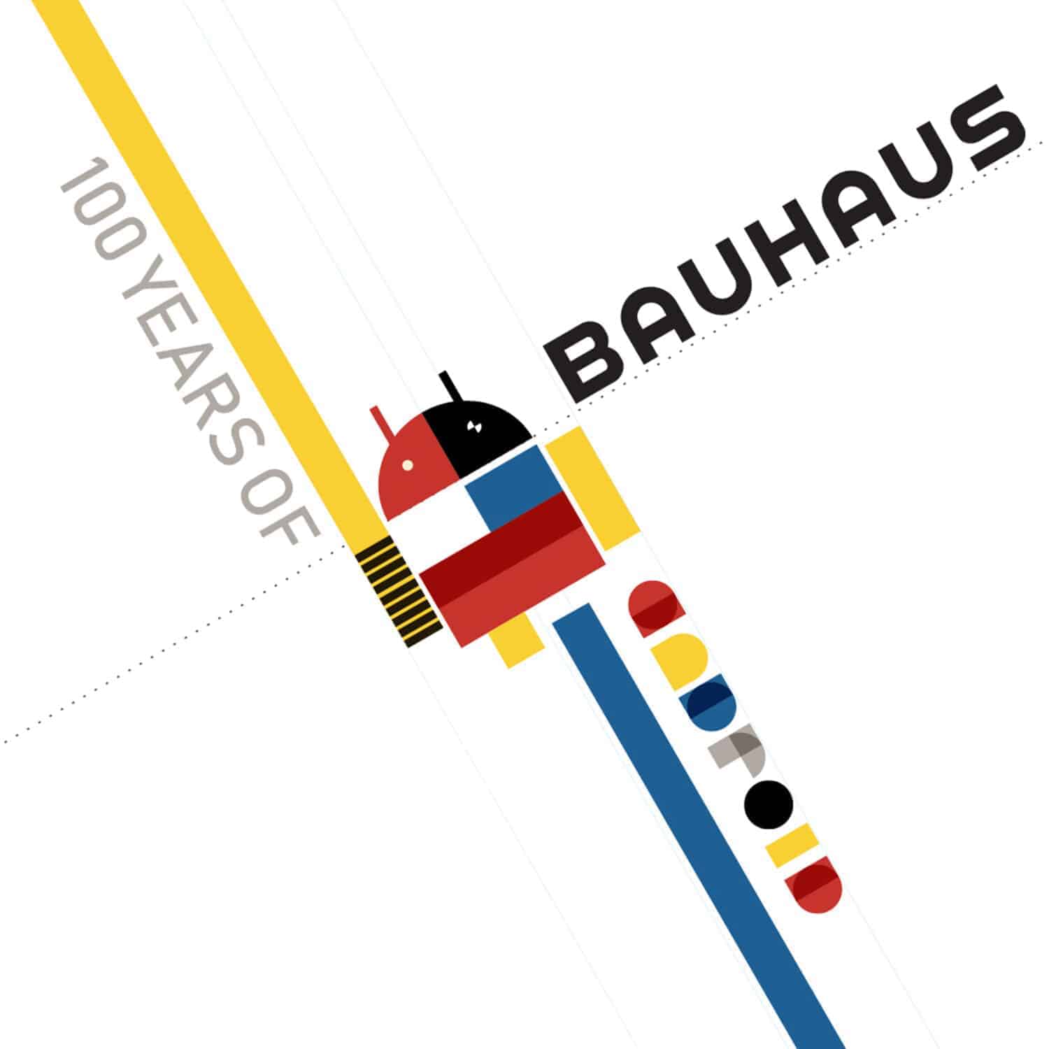 Logo in de stijl van Bauhaus
