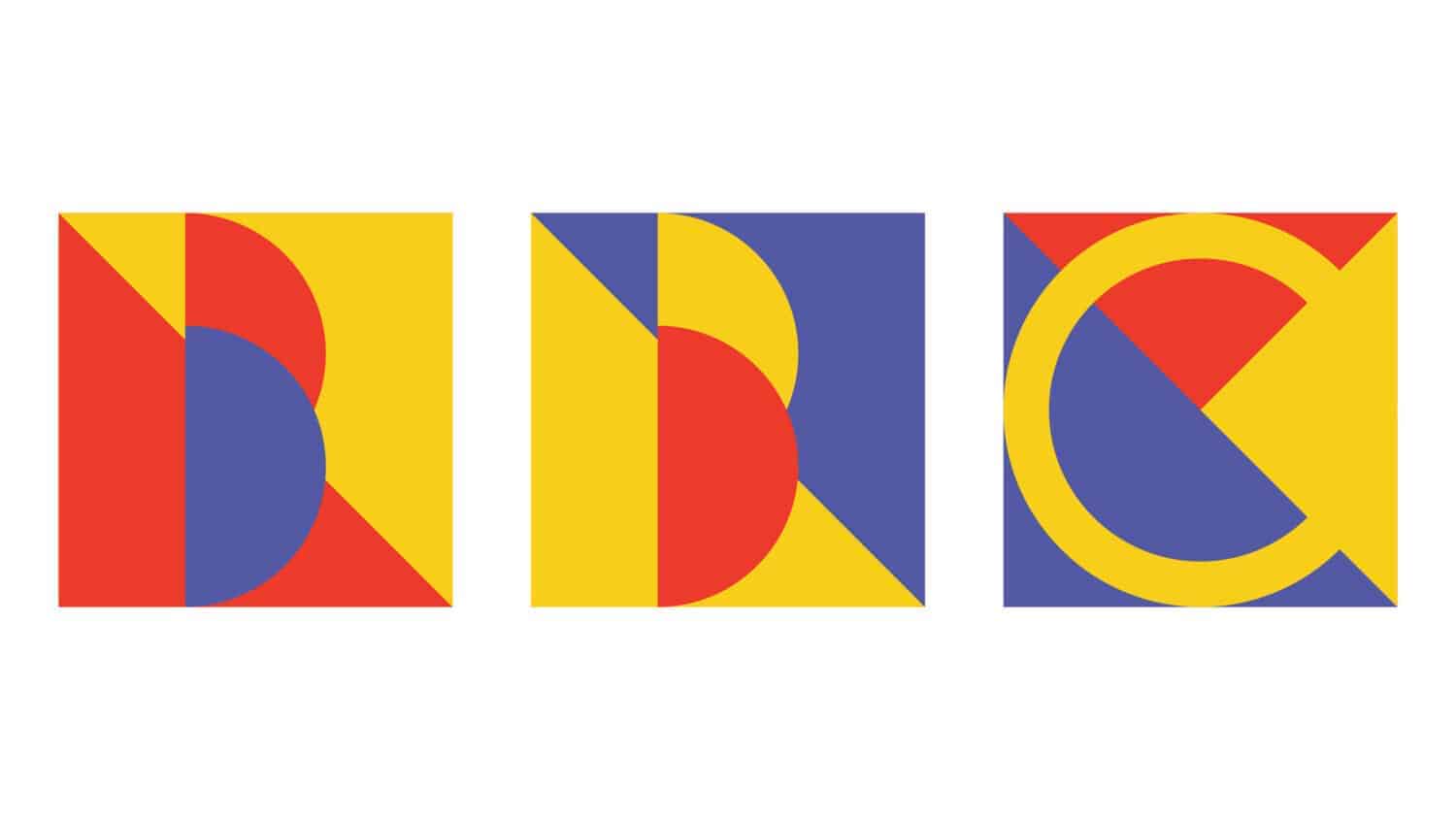 Logo in de stijl van Bauhaus