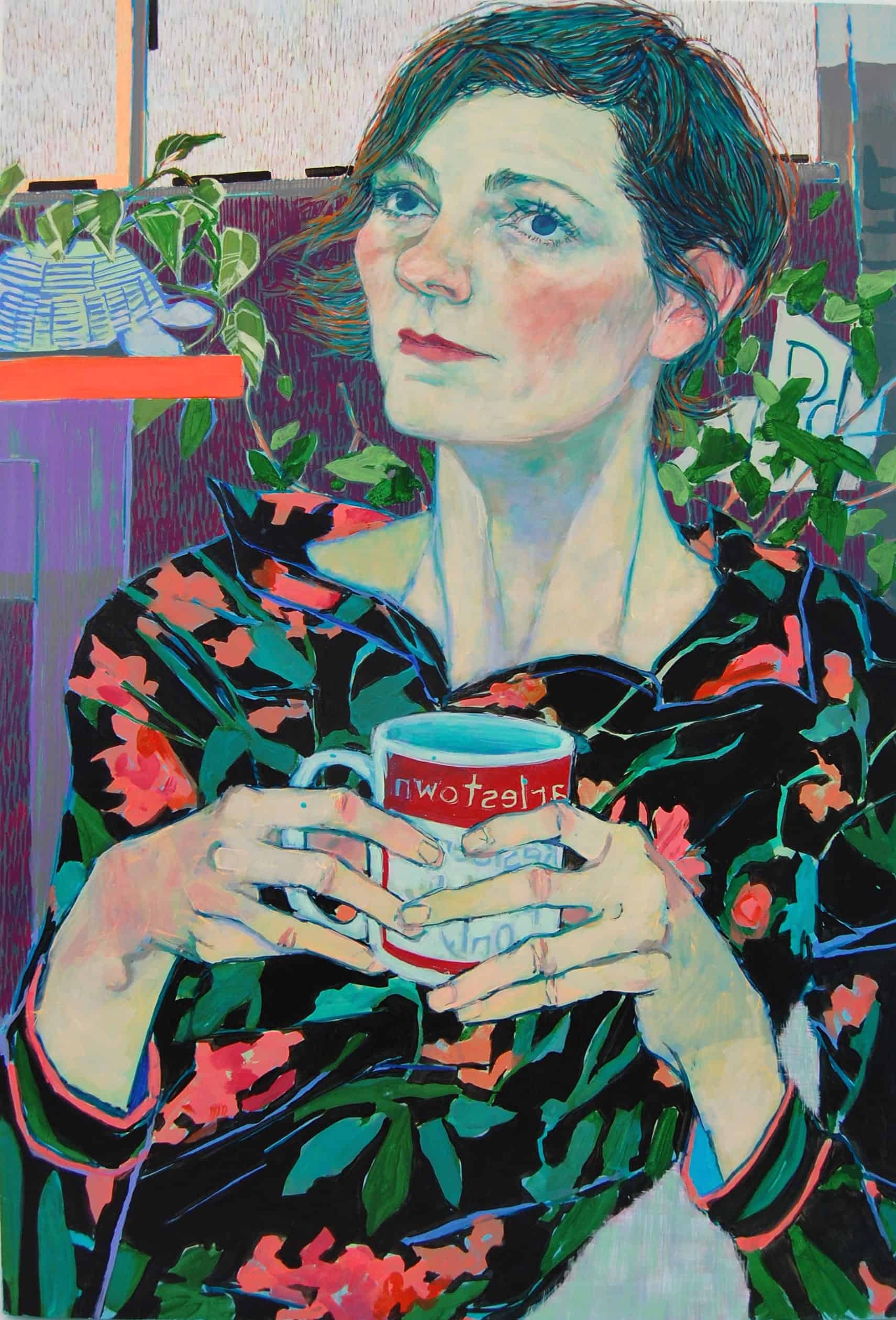 Kristen Schiele, 2015, Acrylic on panel, 36 x 24 in.