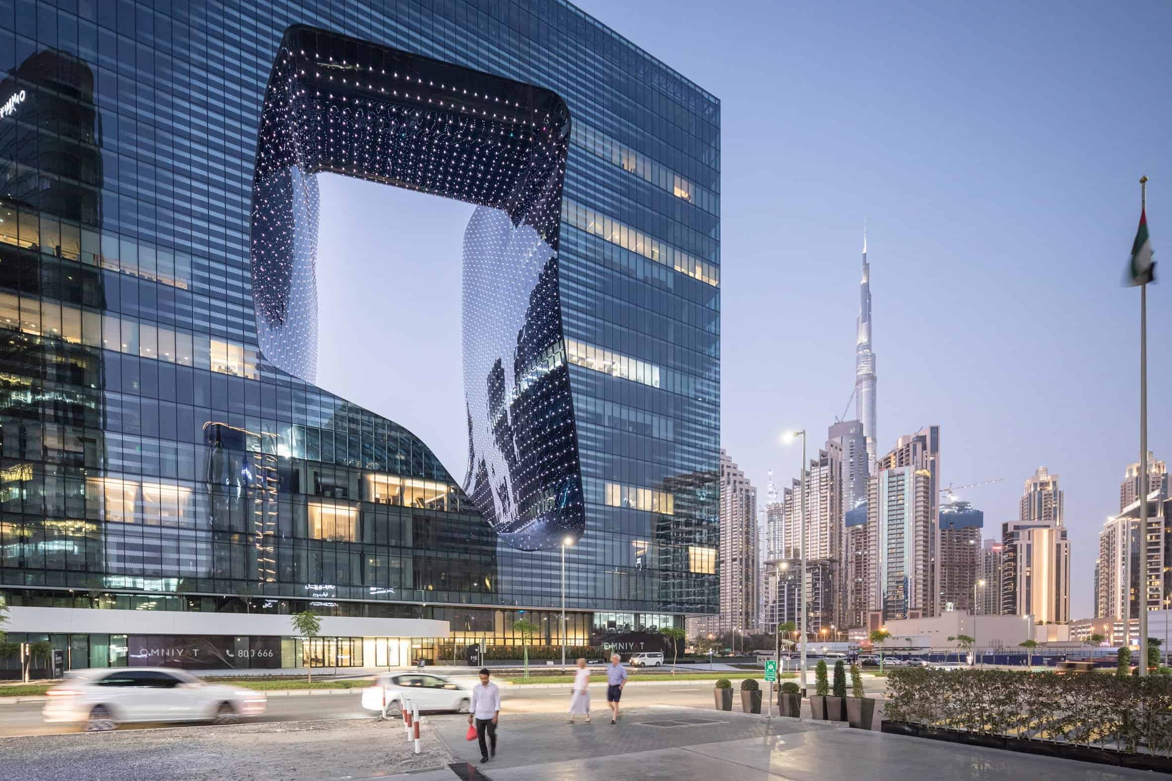 ME Dubai hotel door Zaha Hadid Architects
