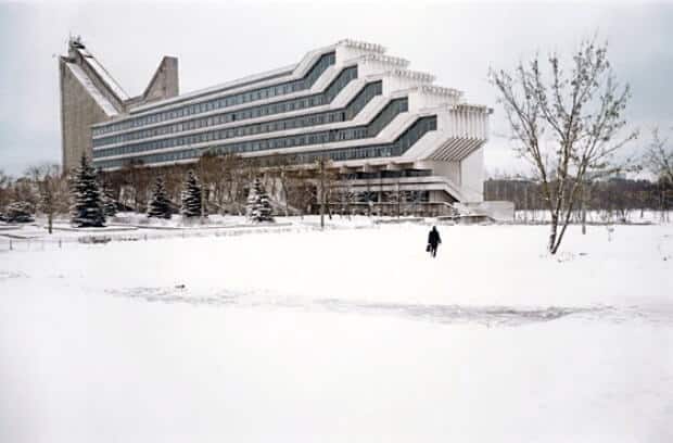 De architectuurfaculteit van de Technische Hogeschool in Minsk, Wit-Rusland