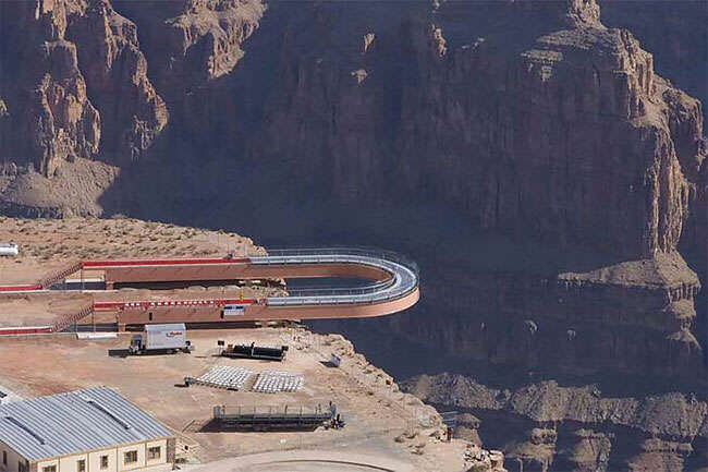 loopbrug boven Grand Canyon