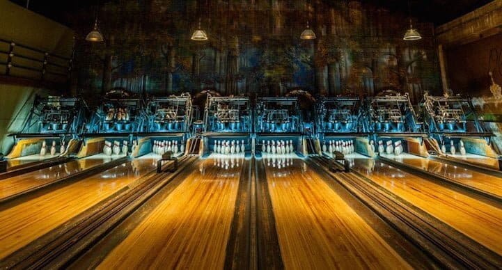 prachtig gerestaureerde bowlingbaan