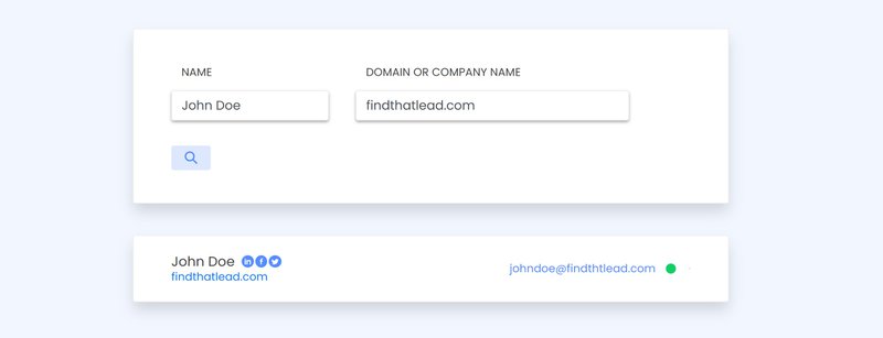 find emails with FindThatLead's email finder