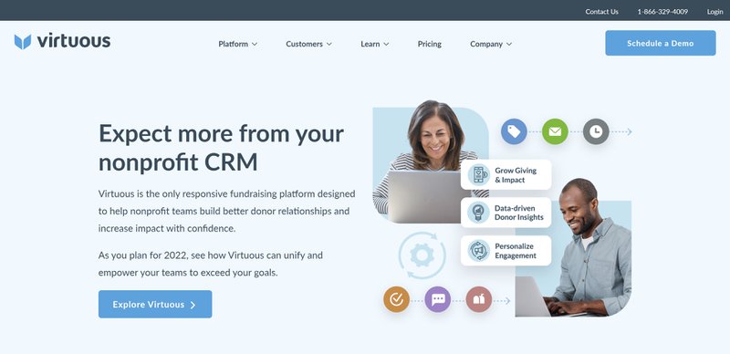 Virtuous: CRM for fundraising as a non-profit