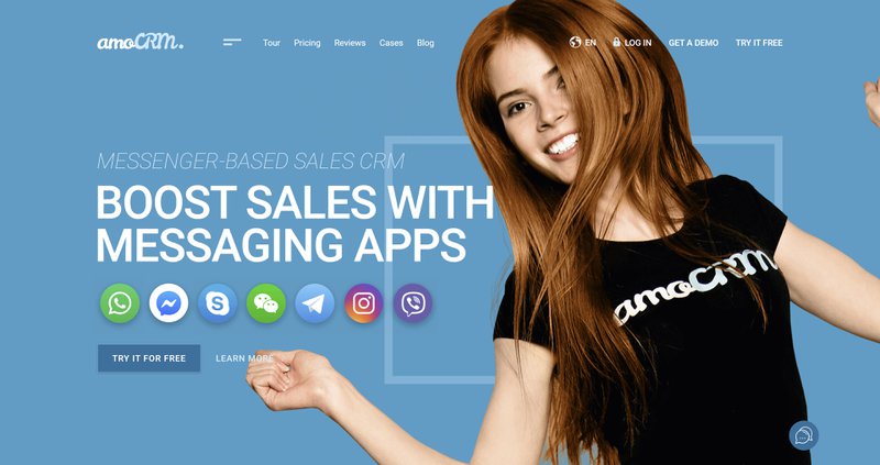 amoCRM: CRM to manage instant messaging