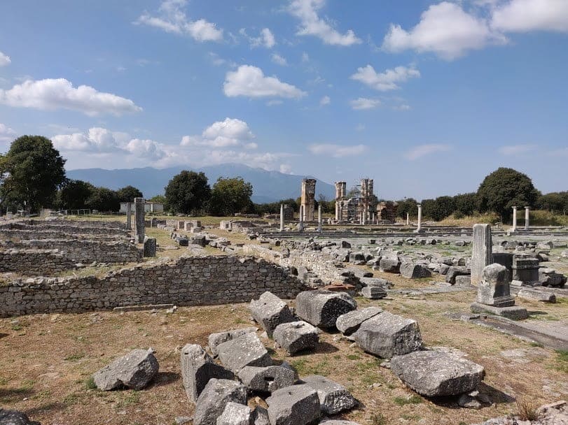 De oude stad Philippi