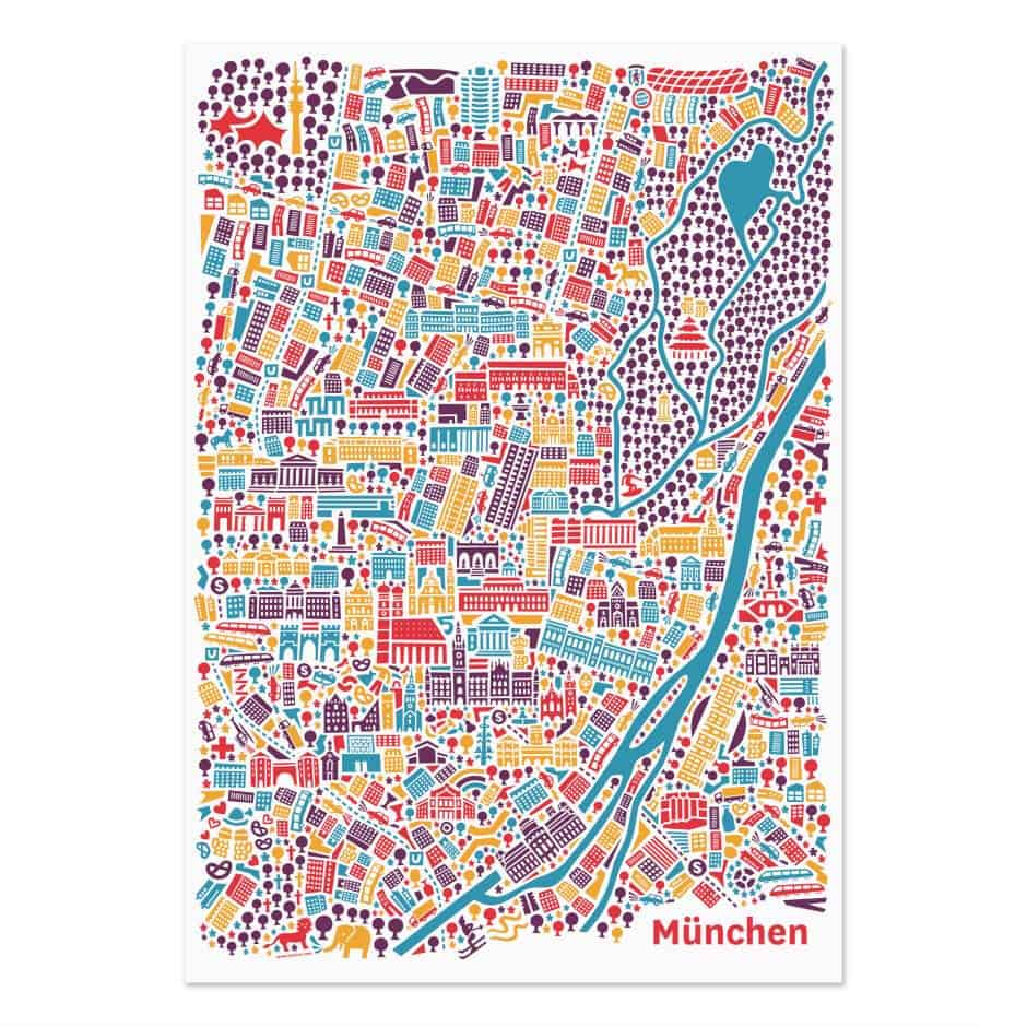 kaart van München