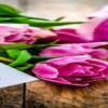 Sweet-Treats-For-Mum-Homemade-Ice-Cream-To-Celebrate-Mothers-Day-featured-image-275x1300w-pink-flowers-with-pink-gift-box-with-ribbon-and-card-saying-Happy-Mothers-Day-frosted-fusions