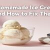 10-Common-Homemade-Ice-Cream-Problems-and-How-to-Fix-Them-featured-Bowl-of-vanilla-ice-cream-pastel-pink-background-with-neat-white-text-Frosted-Fusions