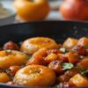 Autumn-Fruits-Transformed-Into-Caramelised-Cosy-And-Comforting-Homemade-Ice-Cream-featured-image-fruit-in-saucepan-during-caramelisation-process-frosted-fusions