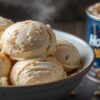 Homemade Malted Milk Ice Cream – Creamy, Crunchy, And Delicious featured image 637x1920w bowl of malted milk ice cream with pot of Horlicks in the background Frosted Fusions
