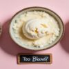 How To Fix Ice Cream That’s Too Sweet (or Not Sweet Enough) Featured Image 637x1920w top view of three bowls of ice cream with too sweet too bland and just right captions Frosted Fusions