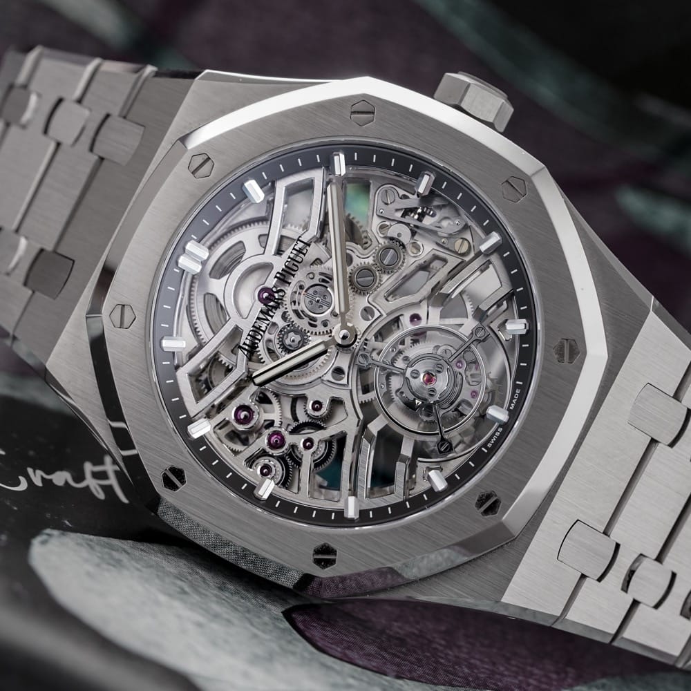 Buy Audemars Piguet Royal Oak Flying Tourbillon 26735ST.OO.1320ST.02 in Geneva and Dubai - K2 Luxury Watches