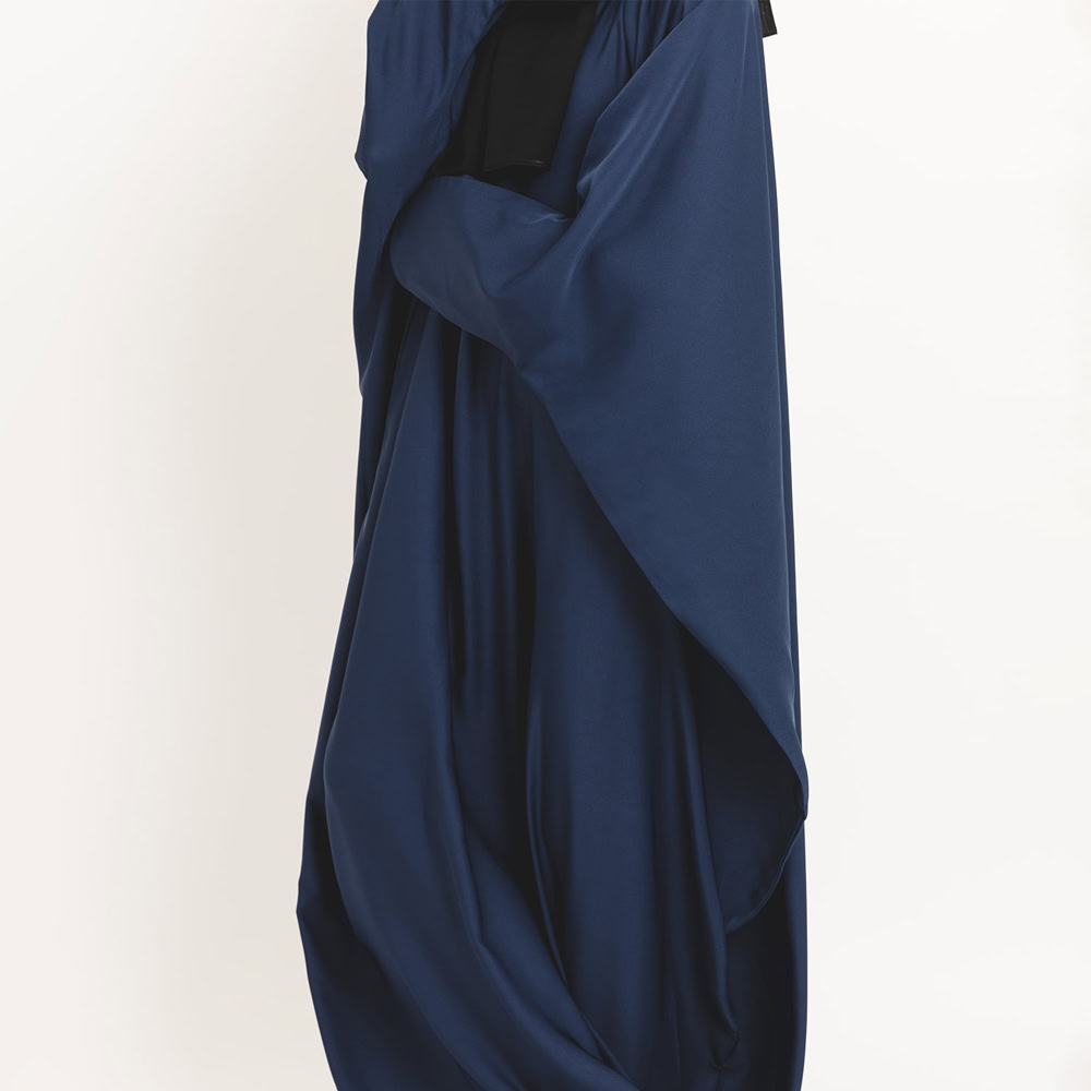 Navy Blue Butterfly Abaya
