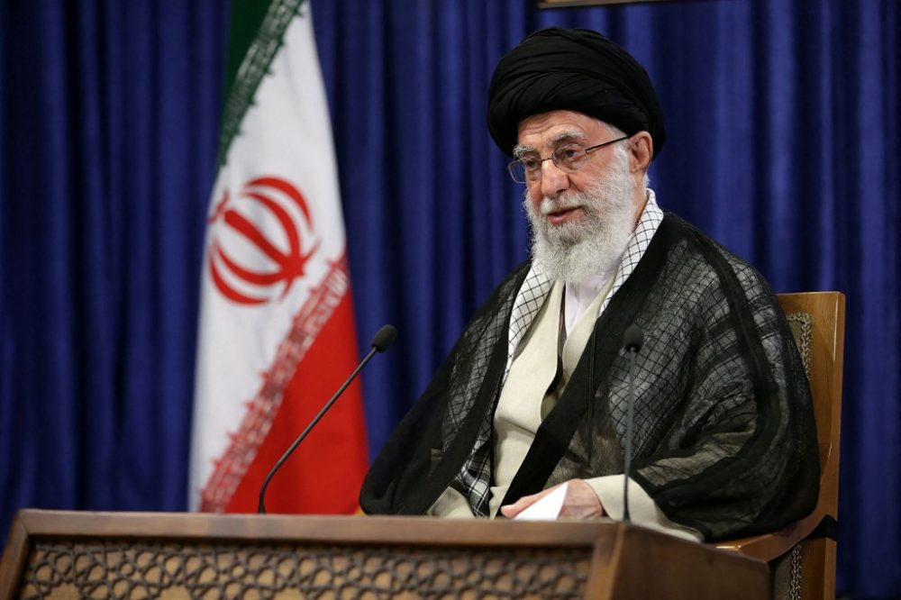 Ali Khamenei a désigné Israël comme une « base terroriste » à « combattre », à l’occasion de la « journée de Jérusalem » © Khamenei.ir