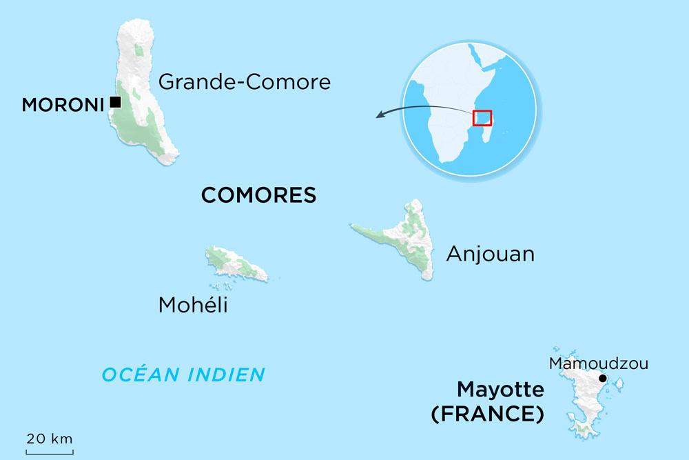 Mayotte a beau être le département
le plus pauvre de France, elle n’en constitue pas moins un eldorado aux yeux de nombreux Comoriens - SOPHIE RAMIS / AFP