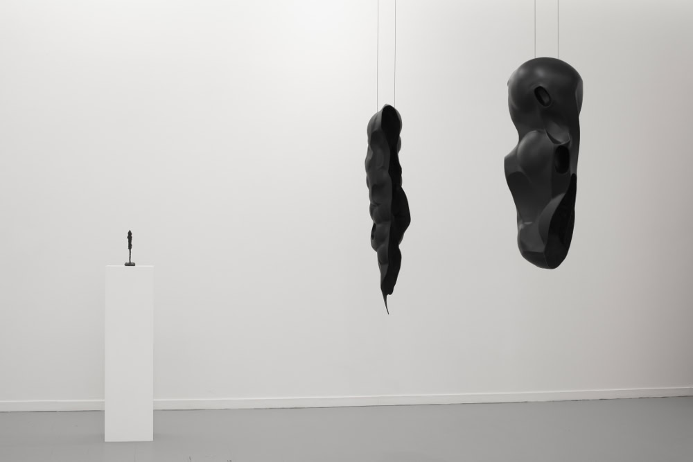 Vue de l'exposition Rui Chafes et Alberto Giacometti. Sandra Rocha
