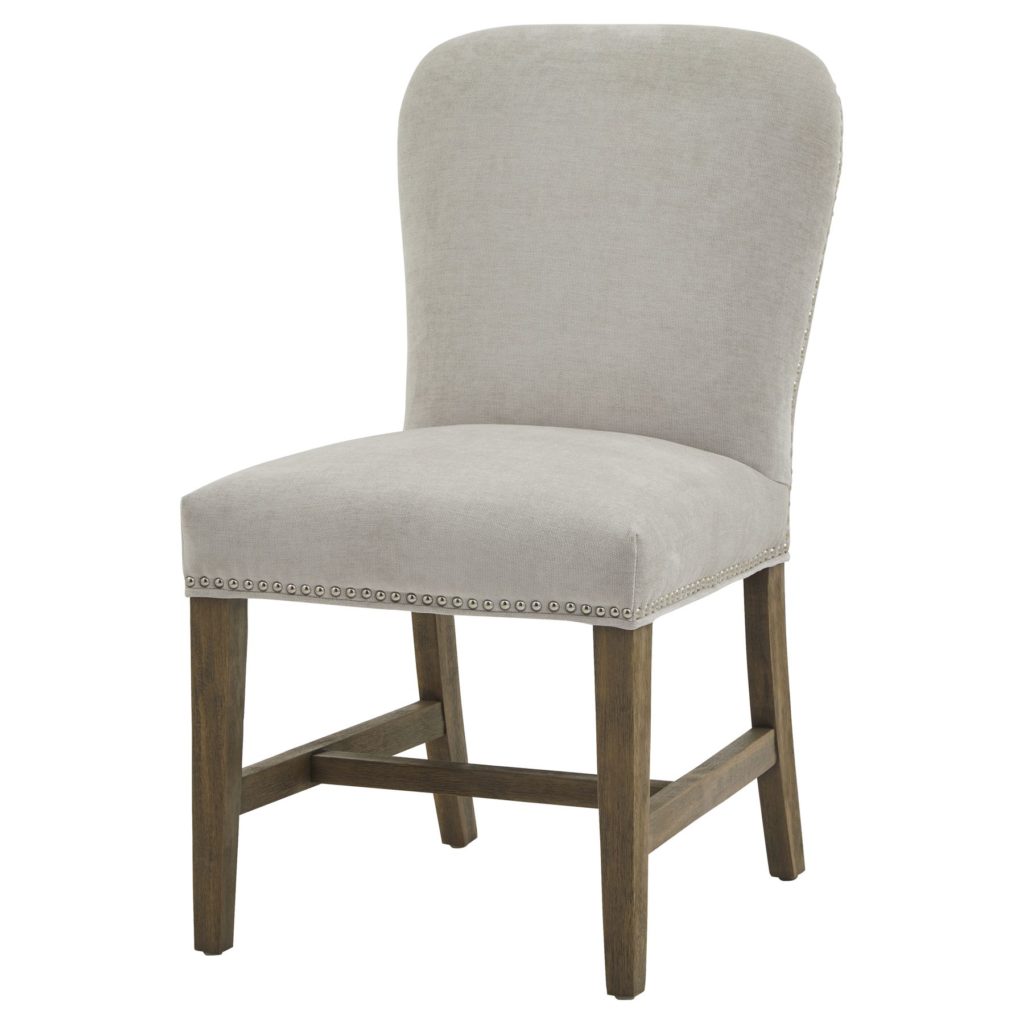 Belvoir Grey Dining Chair – French Elegance with Contemporary Comfort On white background