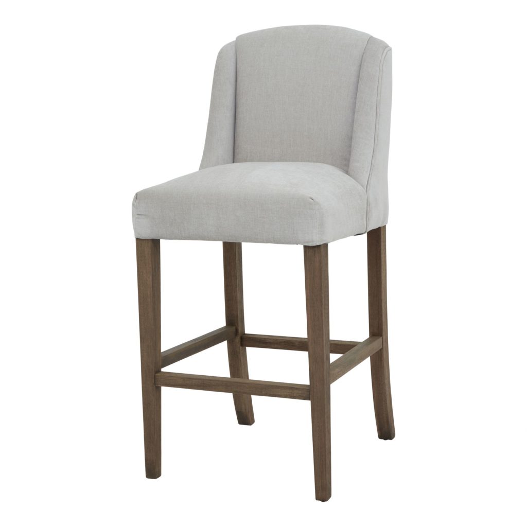 Ashby Grey Barstool – Timeless Design, Everyday Durability On white background