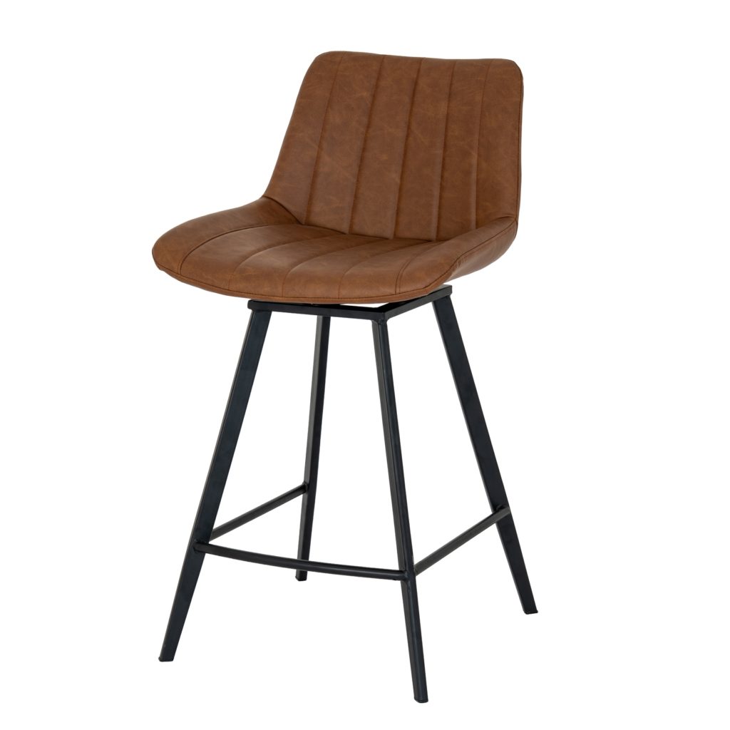 Soho Tan Swivel Bar Stool &ndash; Contemporary Style with Effortless Movement