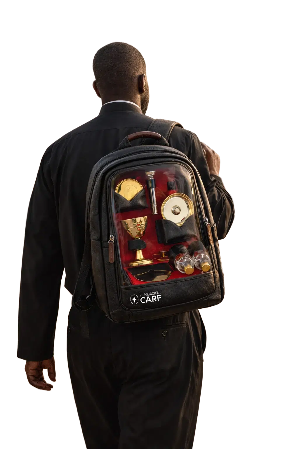 Mochila de Vasos Sagrados de la Fundaci&oacute;n CARF