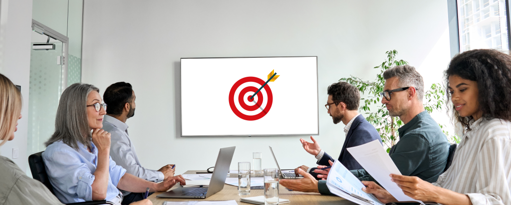 digital marketing for real estate agents - Vidibar An image of a team discussing digital marketing for real estate agents.