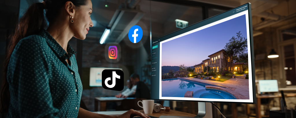 An image of real estate agent at desk - Vidibar Real estate digital marketing and real estate social media marketing image.