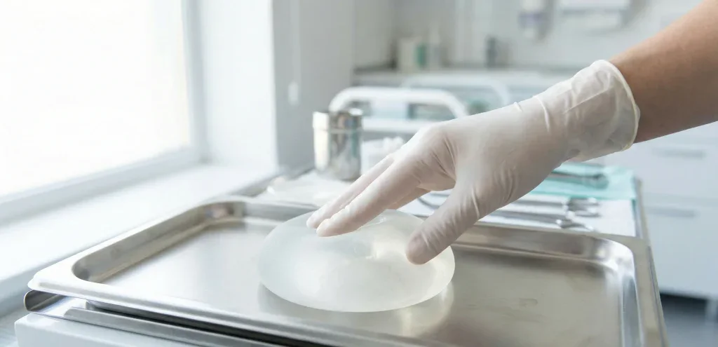 Textur eines weichen Silikongel-Implantats