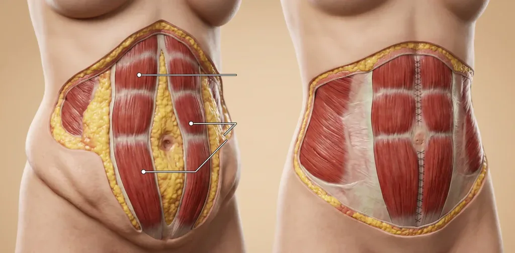 model anatomic abdomen sarcină abdominoplastie