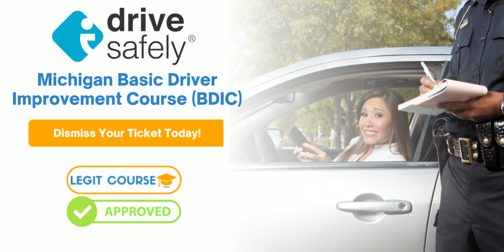 Michigan Defensive Driving, Ticket Dismissal, and Traffic School - 4 Hour Basic Driver Improvedment Course - MI DMV Approved - IDriveSafely.com